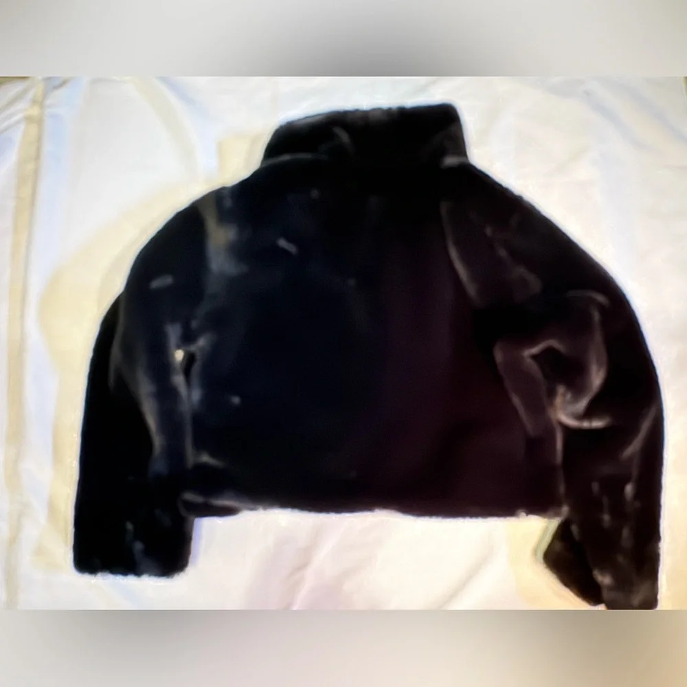 Forever 21 Plush Black Jacket perfect for holidays! - Picture 2 of 7
